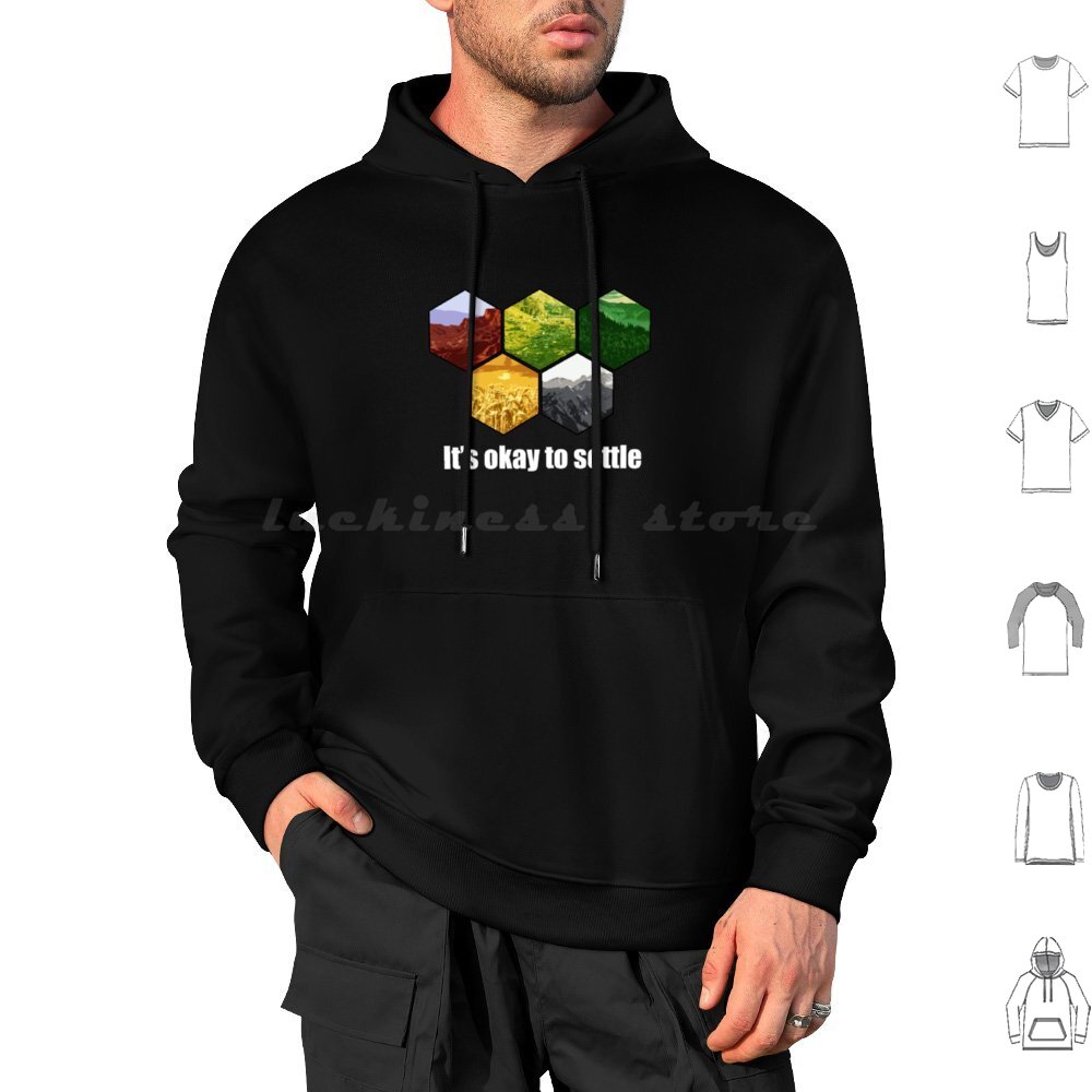 It _ S Okay To Settle Hoodie C - Board Game Catan 评论和价格