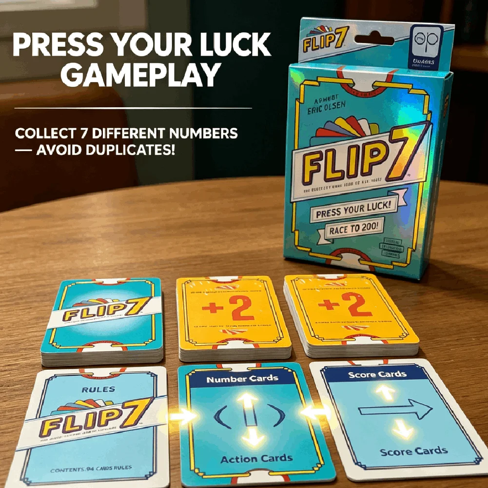 Flip 7 Press Your Luck Card Ga - Strategy Board Game 评论和价格